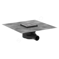 HANSGROHE RainDrain Point Podlahová vpust, 10x10 cm, kartáčovaná nerezová ocel 56246800