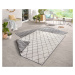 NORTHRUGS - Hanse Home koberce Kusový koberec Twin-Wendeteppiche 103118 grau creme – na ven i na