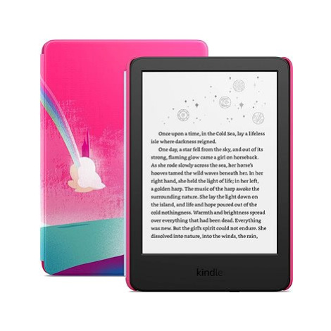 Amazon New Kindle 2022 Kids 16GB Unicorn Valley (s reklamou)