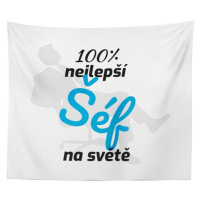 Sablio Deka 100% nejlepší šéf na světě: 150x120 cm