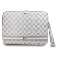 DKNY PU Leather Checkered Pattern and Stripe Obal na Notebook 16