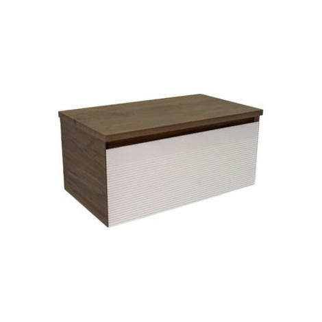 Koupelnová skříňka s krycí deskou Naturel Monza 79x30x45 cm ořech mat MONZA80WN