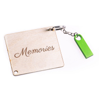 FK Klíčenka s kovovým mini USB flash diskem 16 GB - MEMORIES