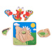 Bigjigs Toys Vkládací puzzle s motýlem HERBA