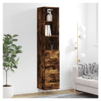 vidaXL Skříň highboard kouřový dub 34,5 x 34 x 180 cm kompozitní dřevo