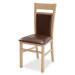 Židle Daniel 2 - látka Barva korpusu: Bílá, látka: Micra marone
