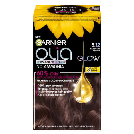 Garnier Olia Glow permanentní barva na vlasy 5.12 duhová hnědá
