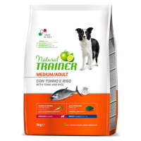 Natural Trainer Medium ryba a rýže granule 3 kg