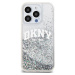 DKNY Liquid Glitter Arch Logo kryt iPhone 14 Pro čirý