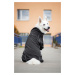 Vsepropejska Tais bunda pro psa na zip s reflexními prvky Barva: Černá, Délka zad (cm): 45, Obvo