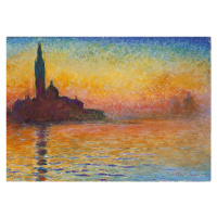 Obrazová reprodukce San Giorgio Maggiore at Dusk, Claude Monet, 40 × 30 cm