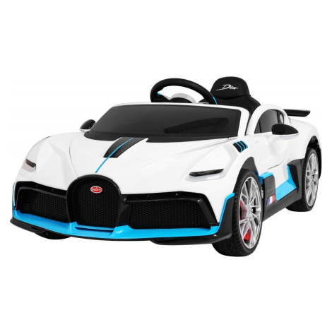 mamido  Dětské elektrické autíčko Bugatti Divo bílé