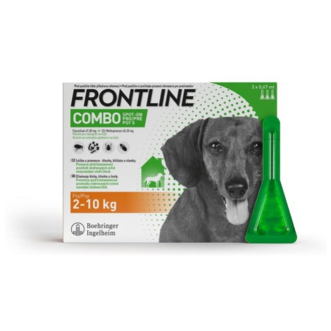 Frontline Combo Spot on Dog 2-10kg pipeta 3x0.67ml
