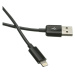 C-TECH kabel USB 2.0 Lightning (IP5 a vyšší) nabíjecí a synchronizační kabel, 1m, černý