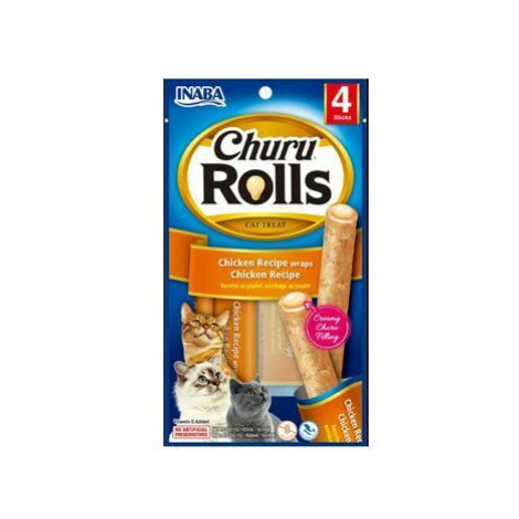 Churu Cat Rolls Chicken wraps&Chicken cream 4x10g + Množstevní sleva