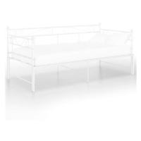 Shumee Rám vysouvací postele/pohovky bílý kov 90×200 cm, 324771