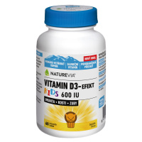 NatureVia Vitamin D3-Efekt Kids, cucací tablety 60 ks