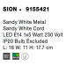 NOVA LUCE bodové svítidlo SION bílý kov bílý kabel E14 1x5W 230V IP20 bez žárovky 9155421
