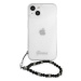 Guess GUHCP13MKPSBK hard silikonové pouzdro iPhone 13 6.1" transparent Black Pearl