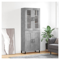 vidaXL Skříň highboard betonově šedá 69,5x34x180 cm kompozitní dřevo