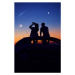 Fotografie Couple stargazing together with binoculars., m-gucci, 26.7 × 40 cm