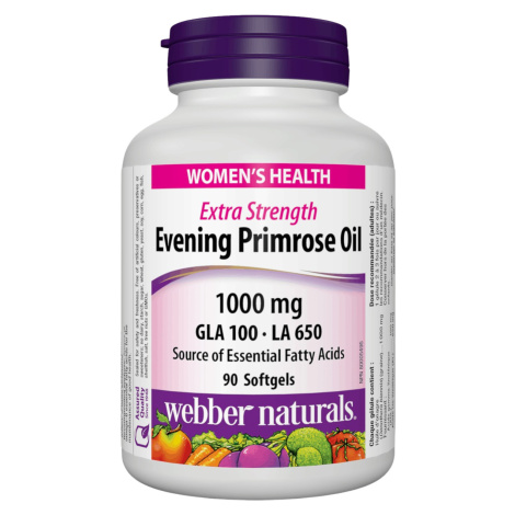 WEBBER NATURALS Pupalkový olej 1000 mg 90 tobolek