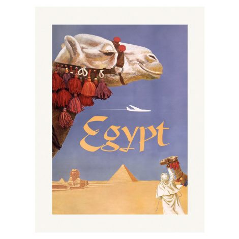 Ilustrace Egypt.Fly, Vintage Travel Poster, (30 x 40 cm)