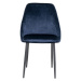 Norddan Designová židle Lashanda modrý samet