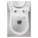 Sapho Závěsné WC NERA s podomítkovou nádržkou a tlačítkem Schwab, bílá - SET(T02-2113-0250/1ks, 