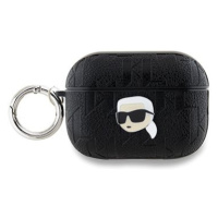 Karl Lagerfeld PU Embossed Karl Head Pouzdro pro AirPods Pro 2 Black