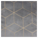 Dekorační vzorovaný závěs s poutky s tunýlkem SANSO šedá 140x260 cm (cena za 1 kus) MyBestHome