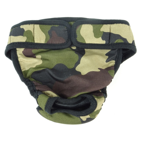 Vsepropejska Fixed maskáčové hárací kalhotky pro psa Obvod slabin (cm): 60 - 75