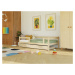 Benlemi Jednolůžková postel ze dřeva SAFE 5v1 se zábranou a úložným šuplíkem Zvolte barvu: Bílá,