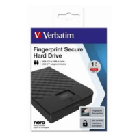 Verbatim externí pevný disk, Fingerprint Secure HDD, 2.5