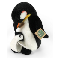 Plyšový tučňák s mládětem 22 cm ECO-FRIENDLY