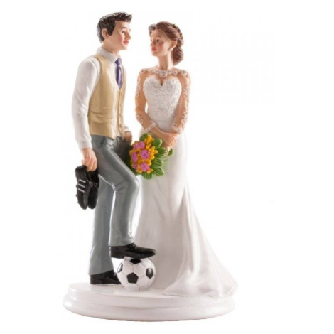 Svatební figurka na dort fotbalista 20cm - Dekora