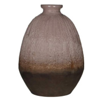 Keramická váza drápaná hnědá 33cm