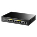 CUDY 8-Port Gigabit PoE+ Switch with 2 Gigabit Uplink Ports 120W