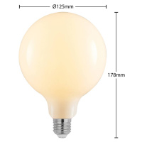 Arcchio LED žárovka E27 8W 2700K G125 stmívatelná opál 2ks