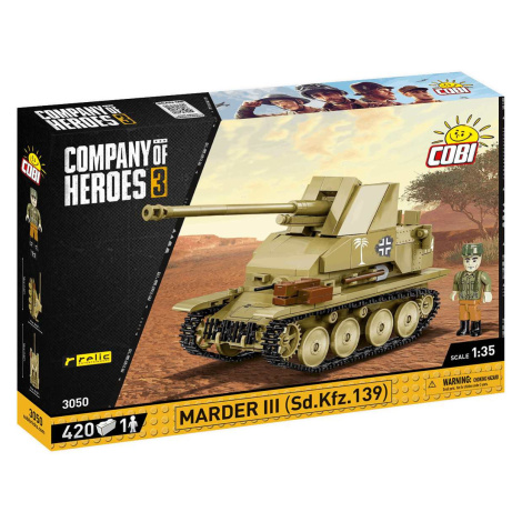 Cobi 3050 německý stíhač tanků marder iii sd.kfz.139 – company of heroes