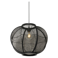 Orientální závěsná lampa černá 48 cm - Rob