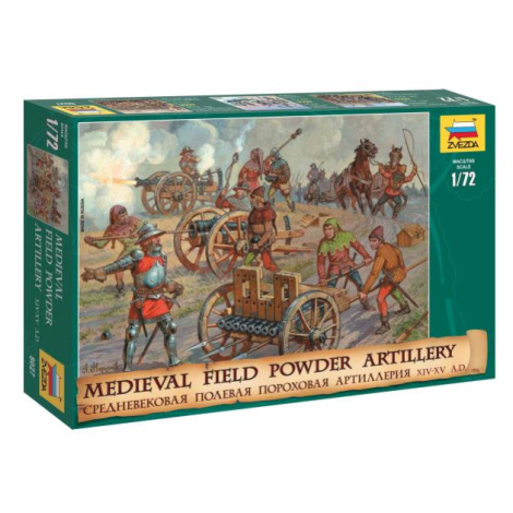 Wargames (AoB) figurky 8027 - Medieval Powder Artillery (1:72) Zvezda