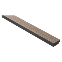 Obkladová lamela levé ukončení Fineza Slat Medium Grey oak 270x3,6 cm SLAT02GOL