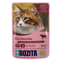 Bozita Pouch kousky v želé s hovězím masem 12 × 85 g