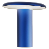Artemide Stolní lampa Artemide Takku LED s dobíjecí baterií, modrá