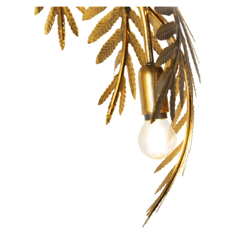 Vintage stojací lampa starožitná zlatá 3-světelná velká - Botanica QAZQA