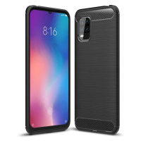 Carbon silikonové pouzdro na Xiaomi Mi 10 Lite black