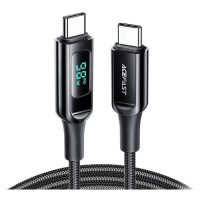 Kabel Cable USB-C to USB-C Acefast C6-03 with display, 100W, 2m (black)