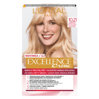 L'Oréal Paris Excellence Créme permanentní barva na vlasy 10.21 Nejsvětlejší perleťová blond 72+