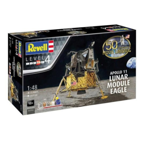 Gift-Set 03701 - Apollo 11 Lunar Module "Eagle" (50 Years Moon Landing) (1:48) Revell